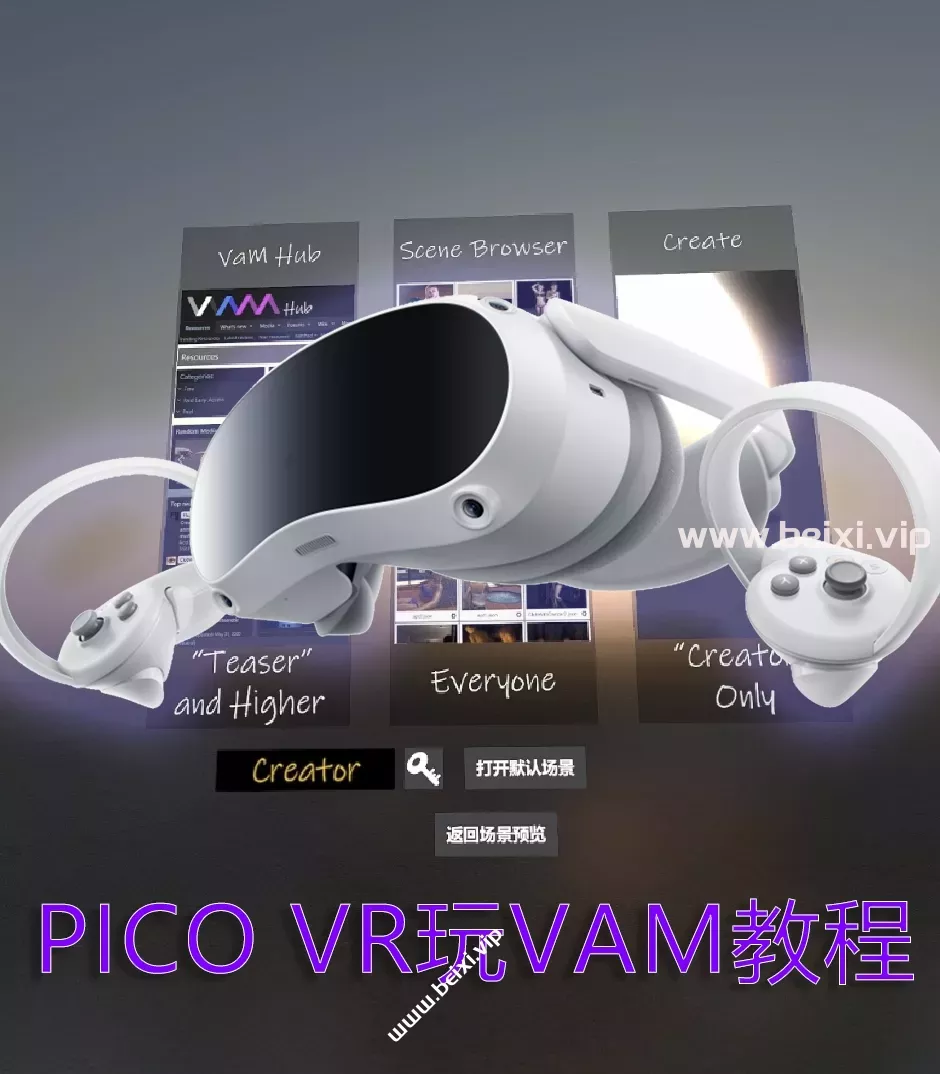 Pico VR 官方串流助手软件 和 无线VD串流玩VAM教程